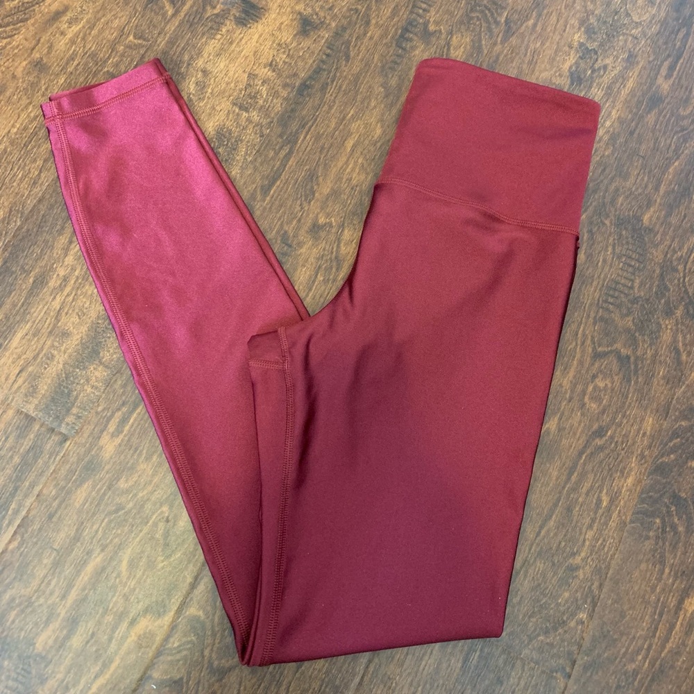 Athleta Elation Shine Tight - Red - S